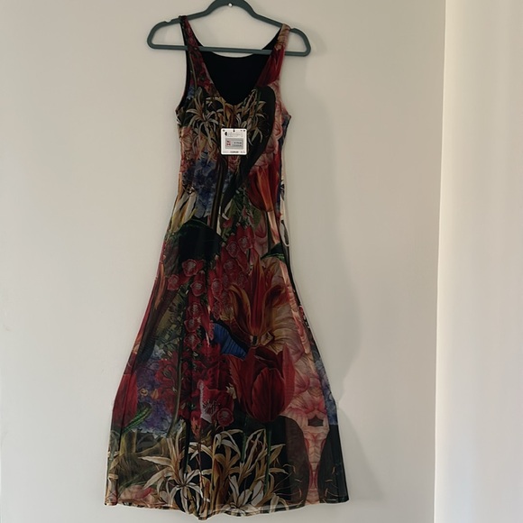 Desigual by C. Lacroix Midi Tropical Dress 
Floral Sleeveless  Dress - Picture 6 of 11